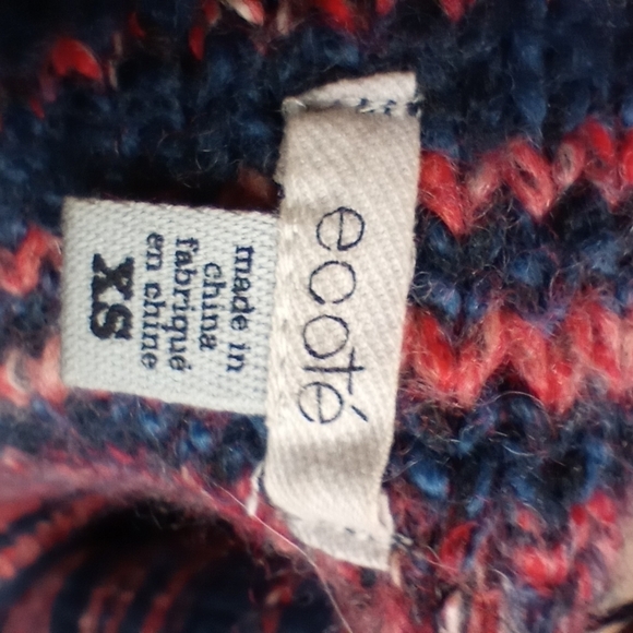 Urban Outfitters Wool Blend Sleeveless Sweater Open Front Cardigan XS Oversized - Picture 9 of 10